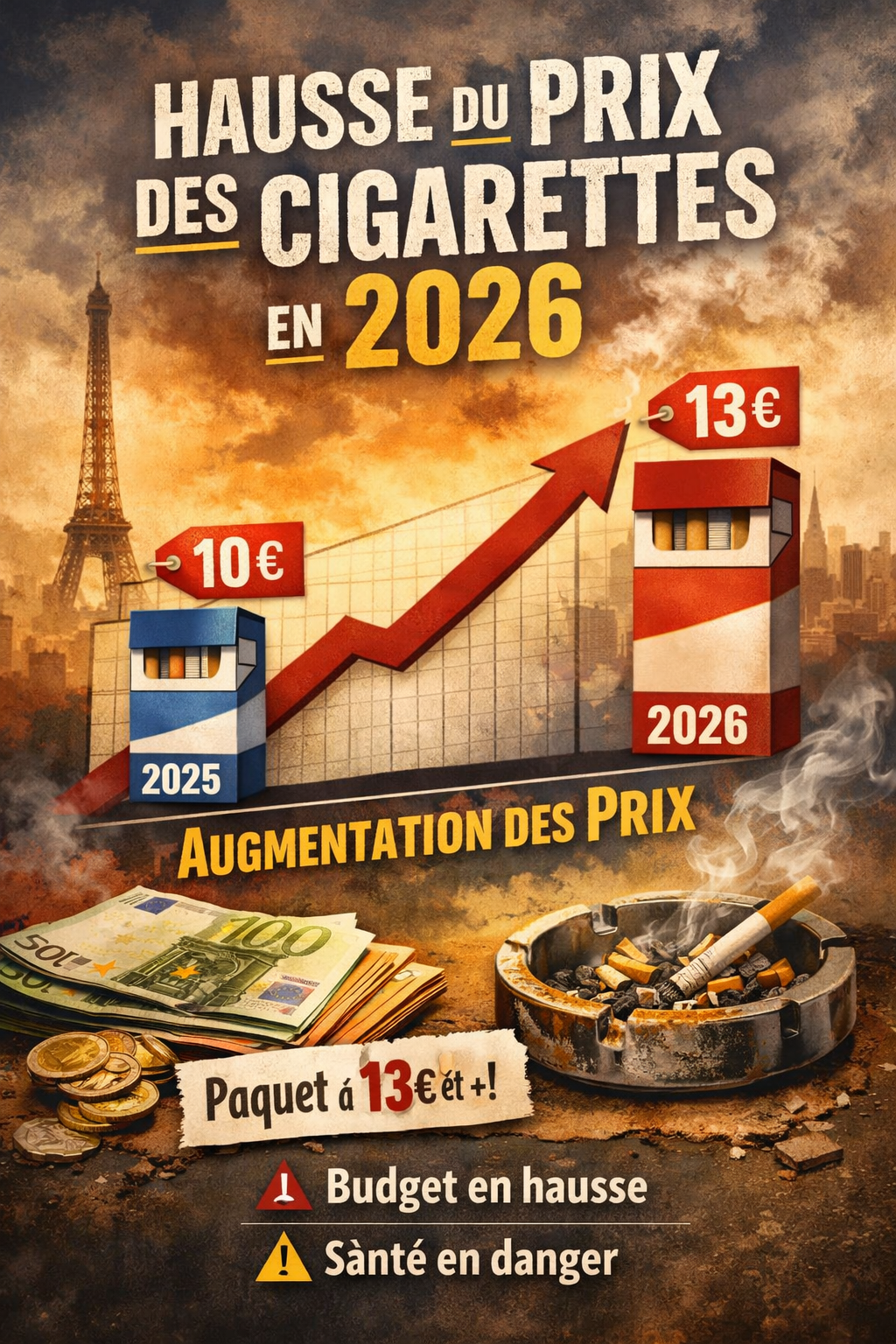 hausse prix cigarette en 2026